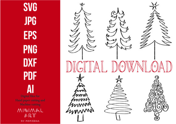 A Designer's Look at Christmas Tree Clip-art for Embroidery