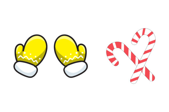 A Festive Graphic Asset: Reviewing the Gloves Candy Set Christmas Illustration