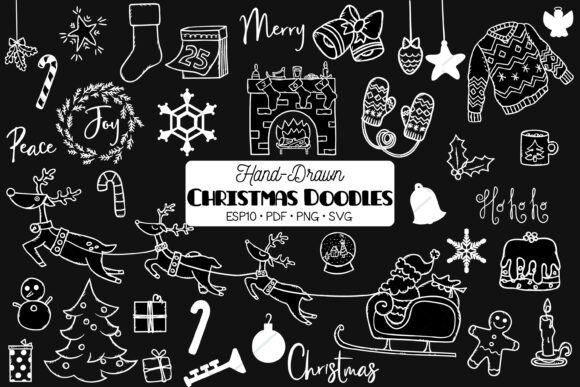 A Practical Review of Hand Drawn Christmas Doodles Graphics