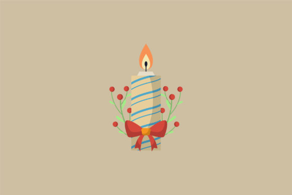 Candle Graphics for Seasonal Illustrations