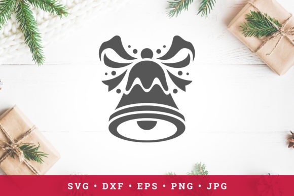 Christmas Bell Icon: A Versatile Graphics Illustration