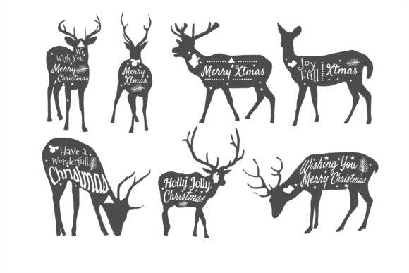 Christmas Deer Clipart: A Versatile Graphics Asset for Creative Projects