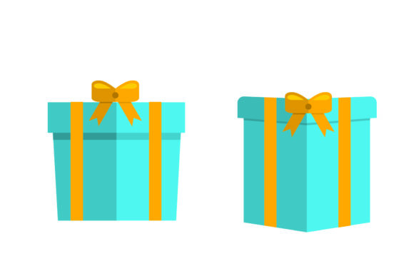 Christmas Gift Box Flat Illustration 14: Graphics for Seasonal Branding