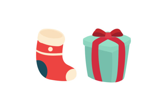 Christmas Hats Gift Illustrations Set: A Festive Graphics Delight