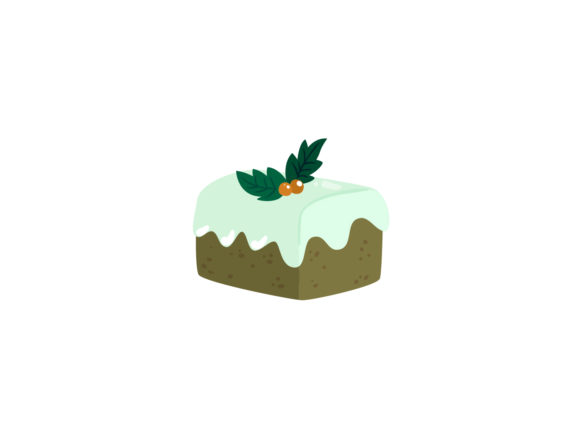 Christmas Illustration Brownies Cake: A Festive Graphics Delight