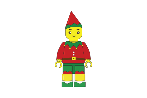 Christmas Lego Avatar with Tree Costume: A Festive Graphics Asset