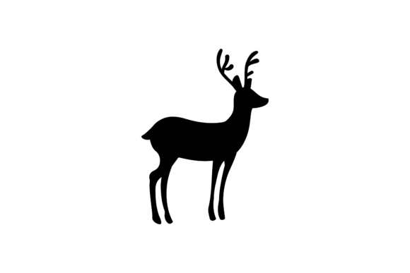 Christmas Reindeer Silhouette Vector: A Festive Graphic for Local Brands