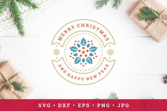 Christmas Saying Design with Mistletoe: A Versatile Graphics and Illustrations Asset