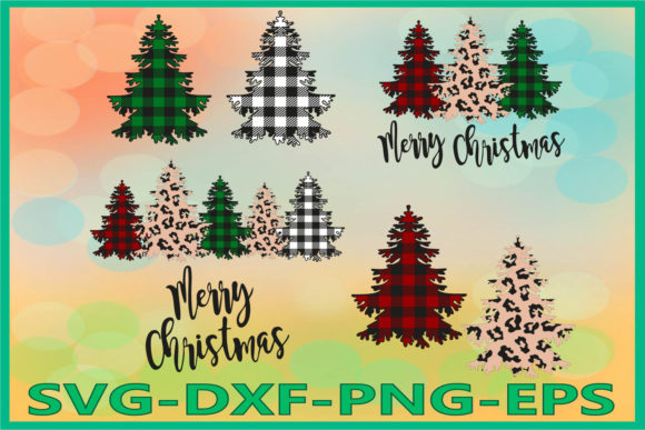 Christmas Tree, Buffalo Plaid: A Versatile Graphics Set