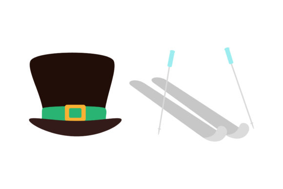 Hat Ice Skating Christmas Set Graphics Review