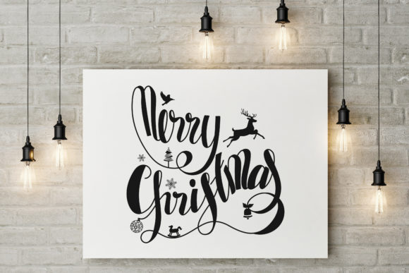 Merry Christmas Lettering with Symbol: A Graphics and Illustrations Review