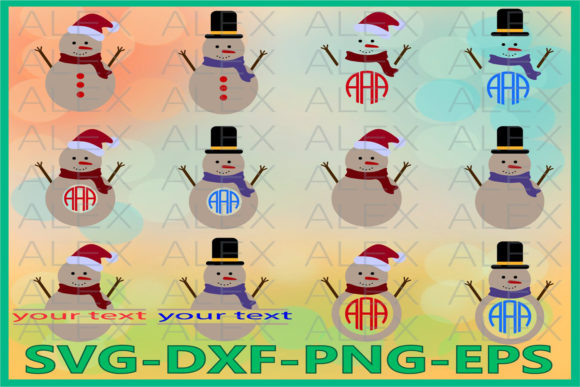 Review: Snowman Monogram, Christmas Graphics